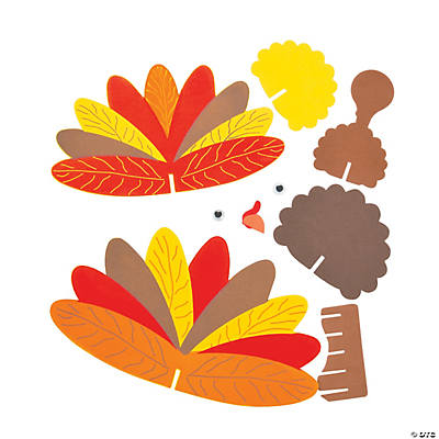 Foam Standing Turkey Craft Kits - 12 Pk