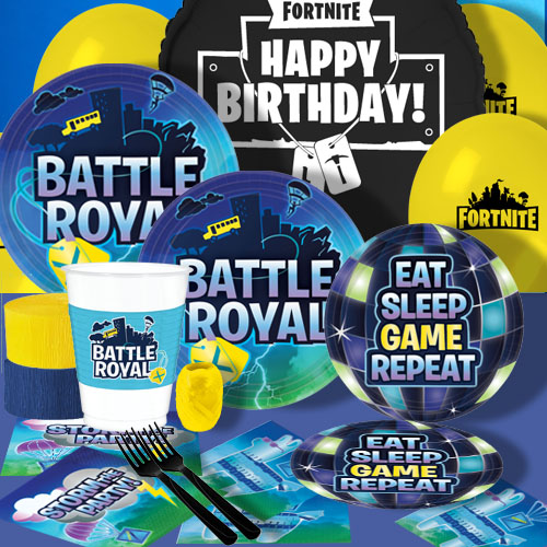 fortnite battle royal supersaver party pack for 16 - fortnite cake decorations canada