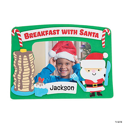 Breakfast with Santa Picture Frame Craft Kit-12Pk