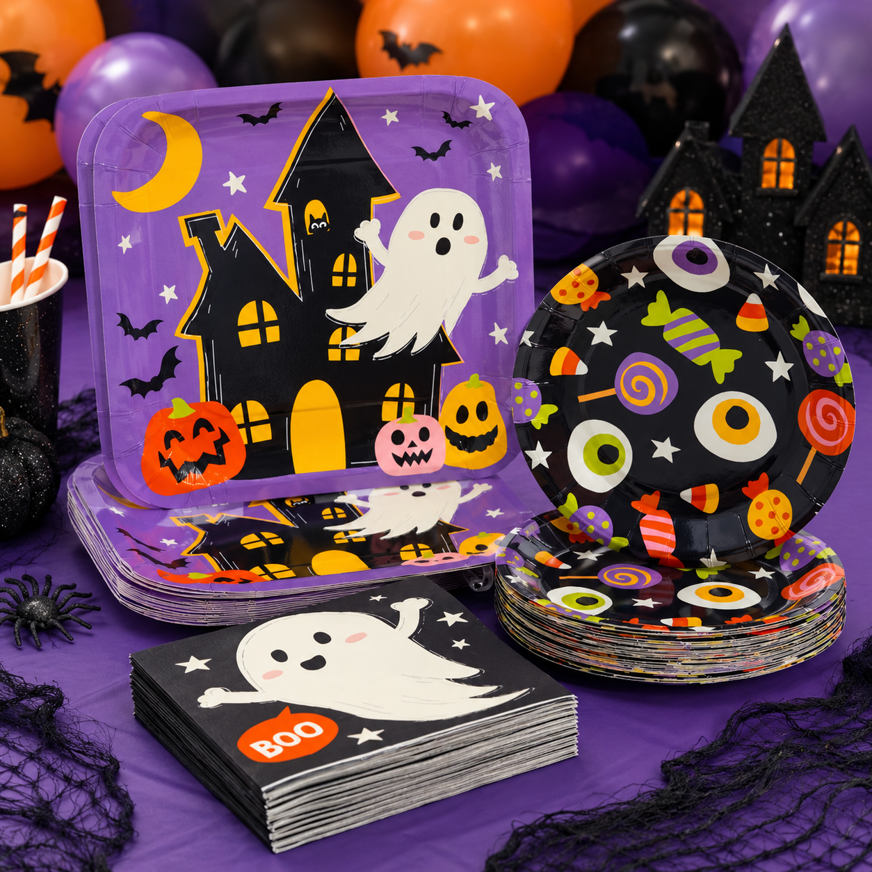 Frightfully Fun Halloween Party Pack for 8
