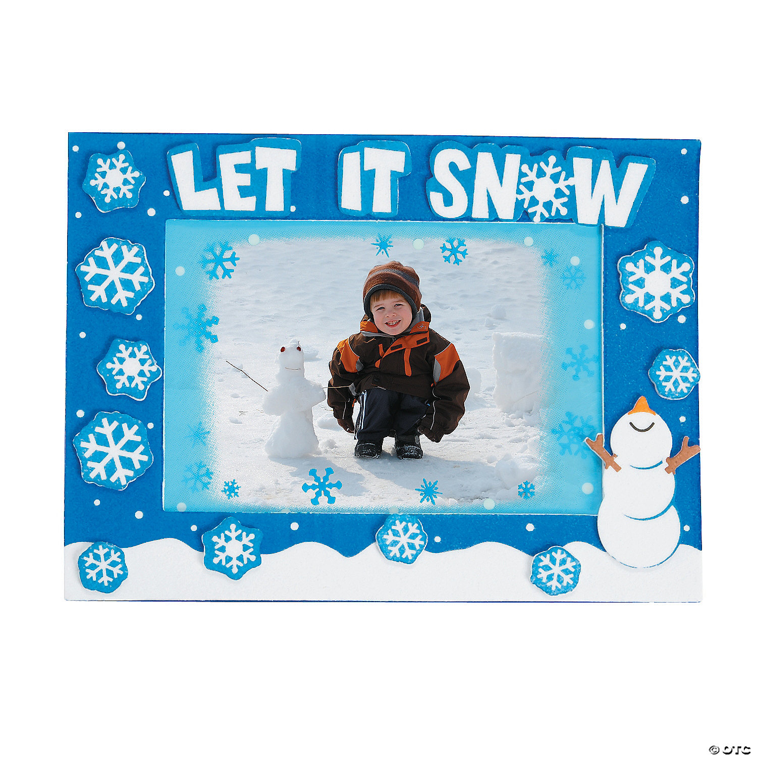 Frosted Window Pane Picture Frame Magnet Craft Kit -12 Pack