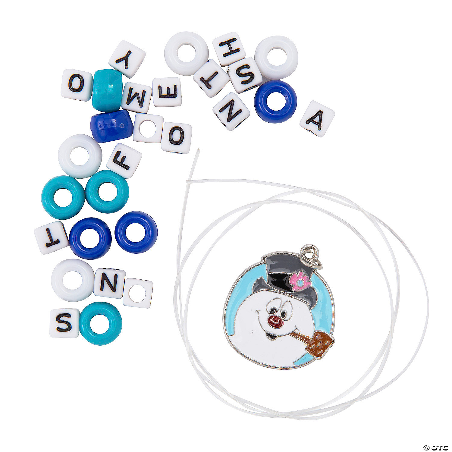 Beaded Frosty the Snowman Bracelet Craft Kit