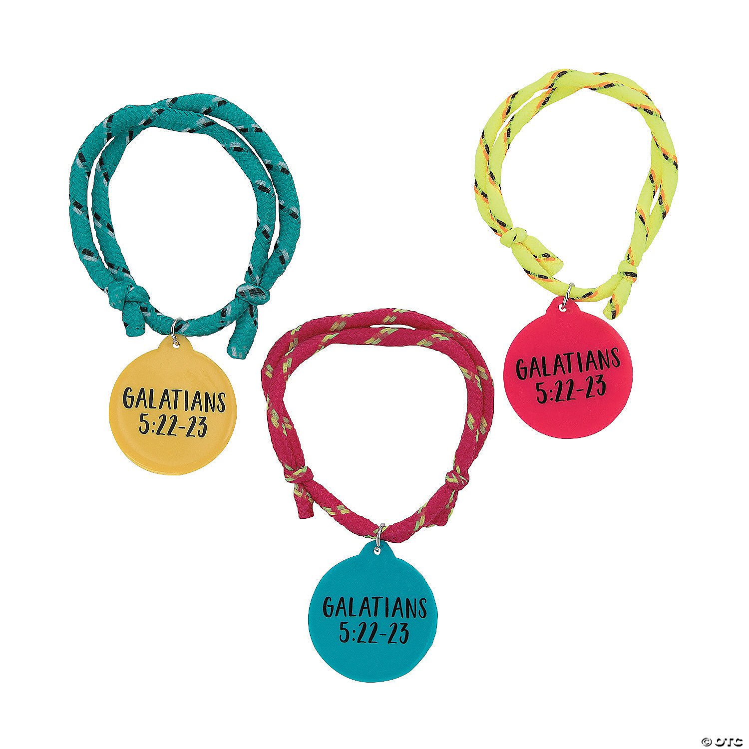 Fruit of the Spirit Rope Bracelets - 24Pk