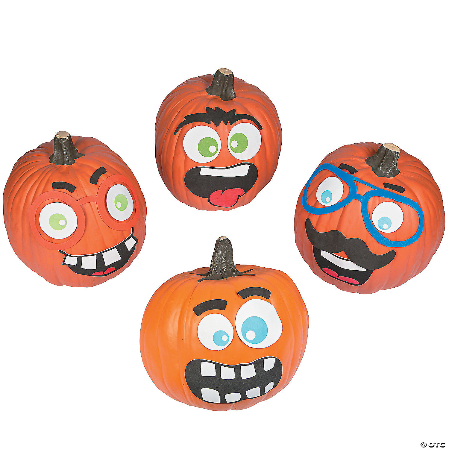 Funny Face Pumpkin Decorating Kits - 12 PK