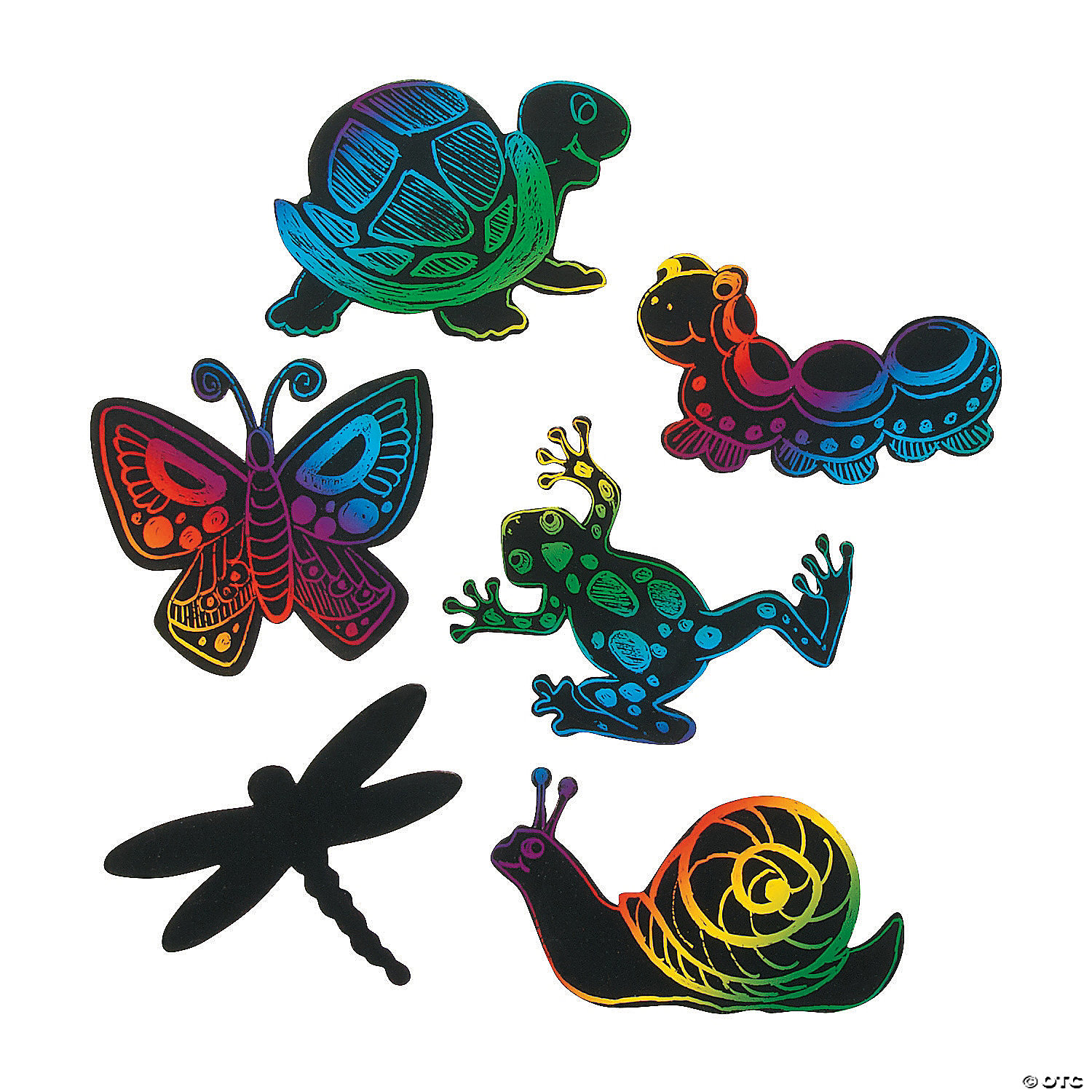Magic Colour Scratch Little Garden Critters - 24Pk