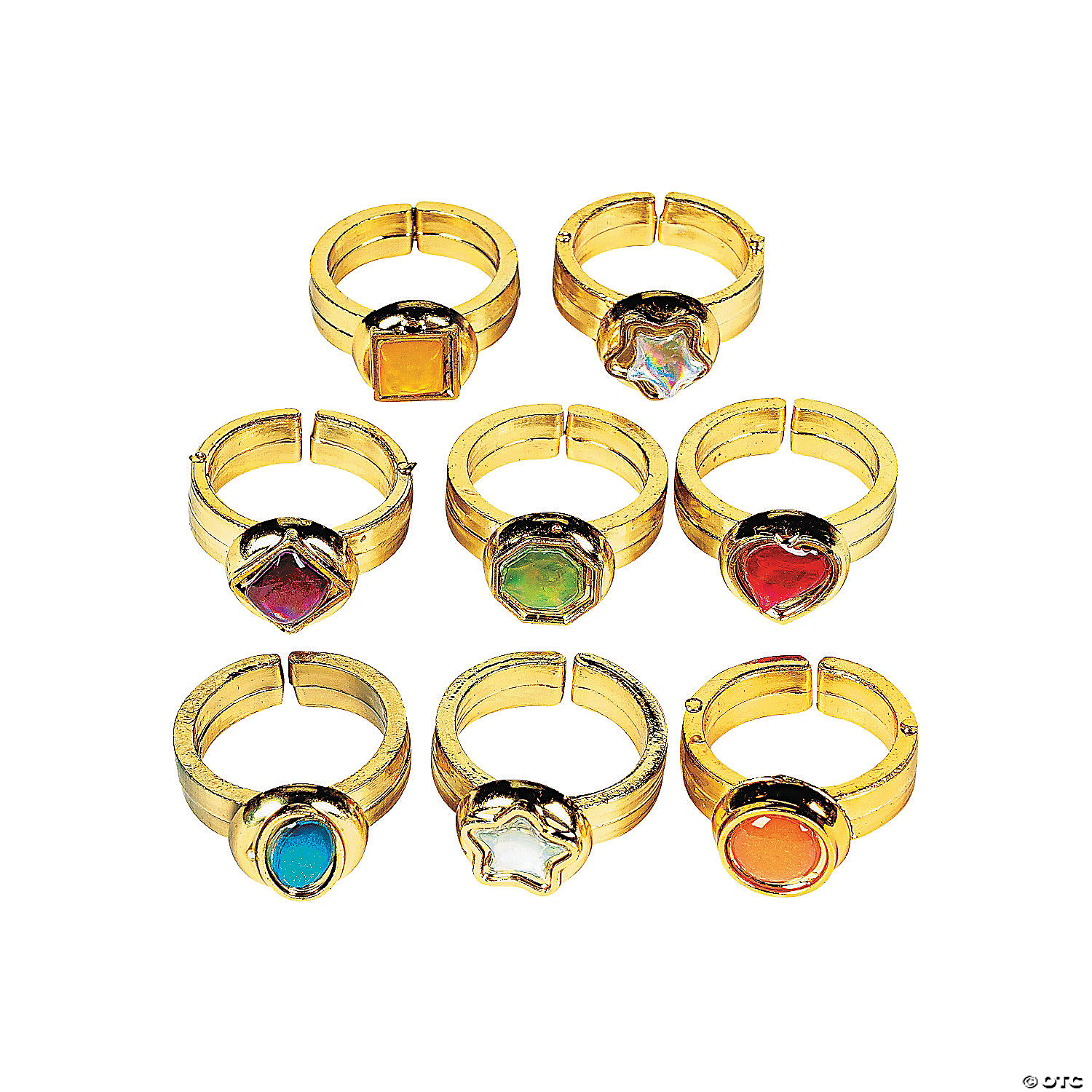 Bulk Gem Ring Assortment - 144 Pack