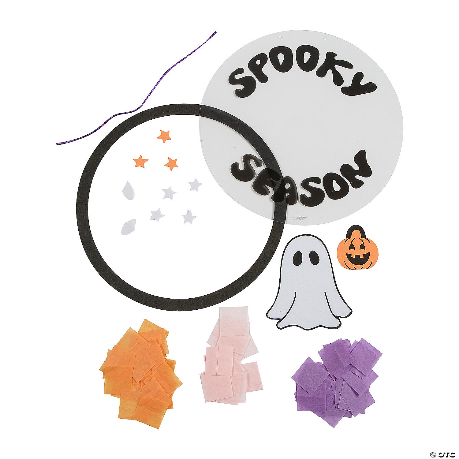 Halloween Large Pastel Ghost Tissue Paper Craft Kit