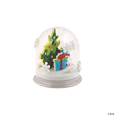 Christmas Snow Glitter Globe Craft Kit - 6 Pack
