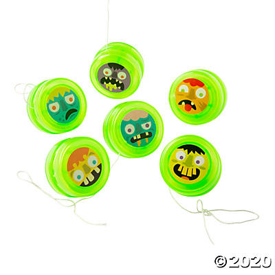 Bulk Glow-in-the-Dark Zombie YoYos-48Pk