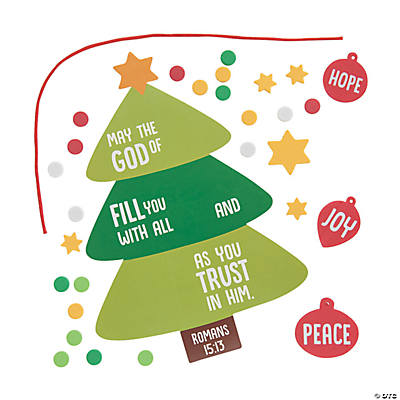 God of Hope Christmas Sign Craft Kit-12 Pack