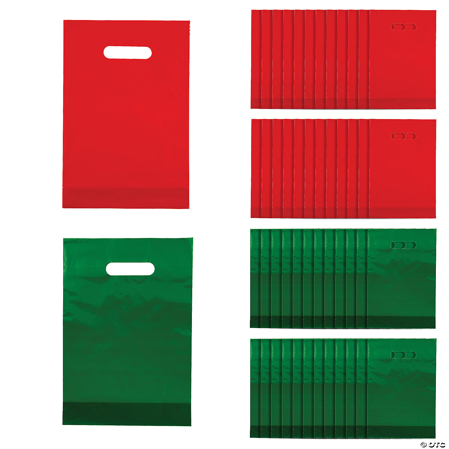 BULK Red & Green Goody Bag Assortment - 100 Pack