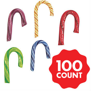 Premium Flavor Mini Candy Canes - 100 Pk