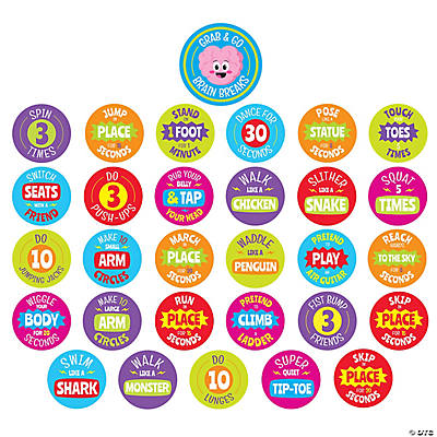 Grab & Go Brain Break Activities - 30 Pack