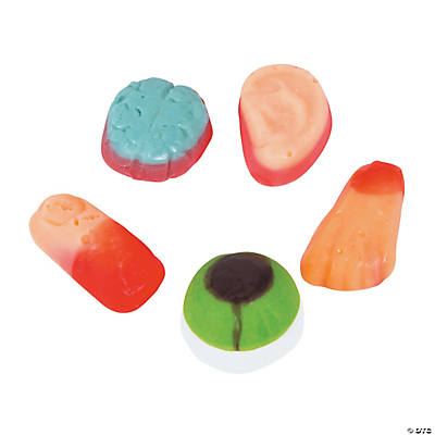 Large Body Parts Wrapped Gummy Candies - 50 Pk