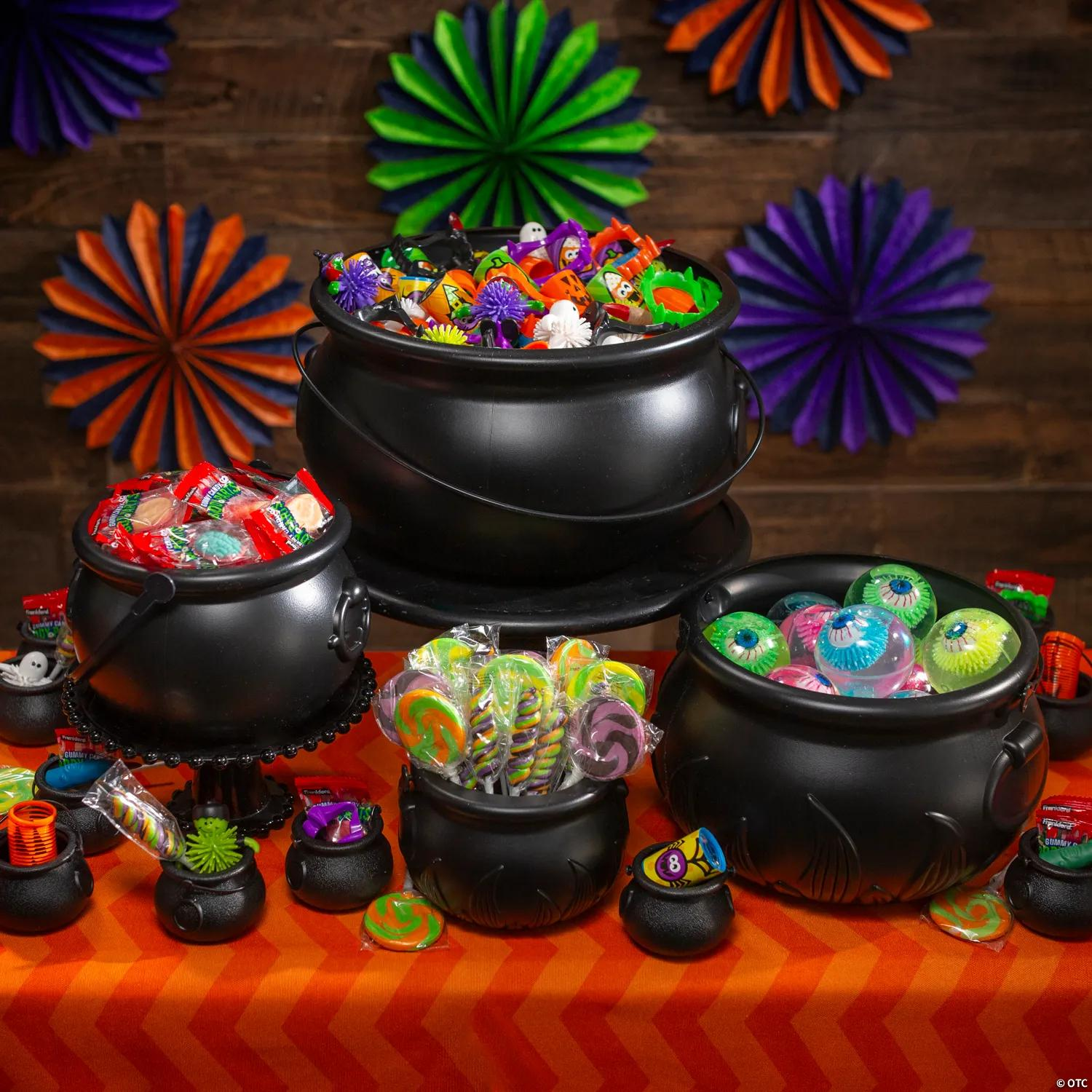 Black Plastic Nesting Cauldron Set