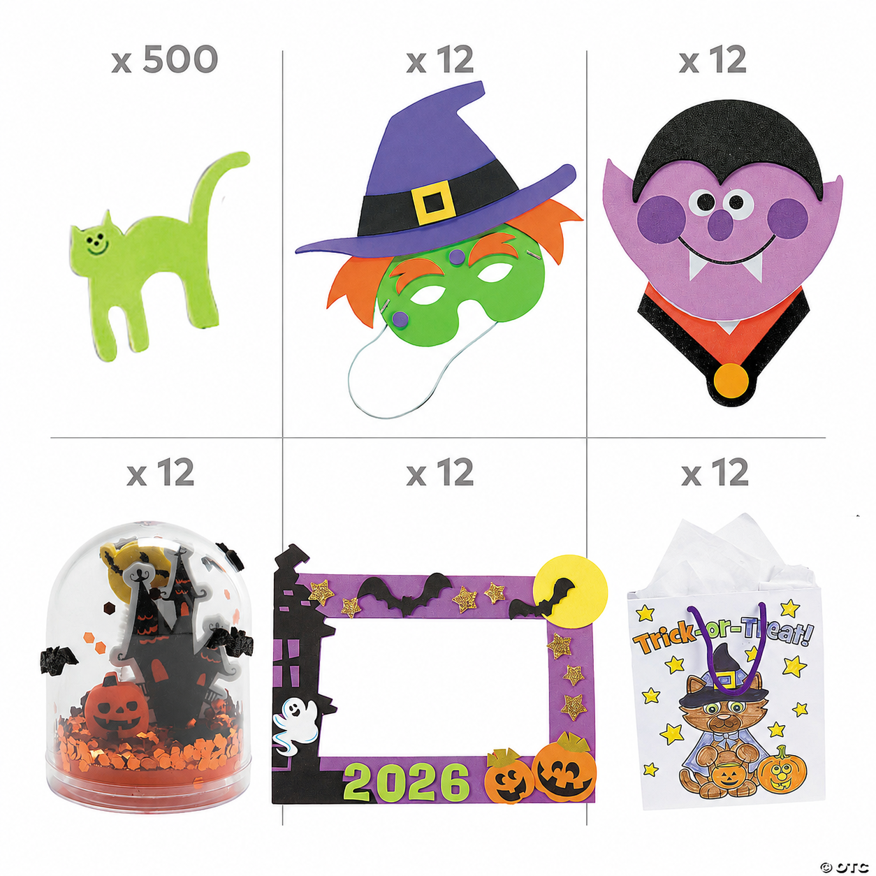 Halloween 560pc Craft Assortment Kit