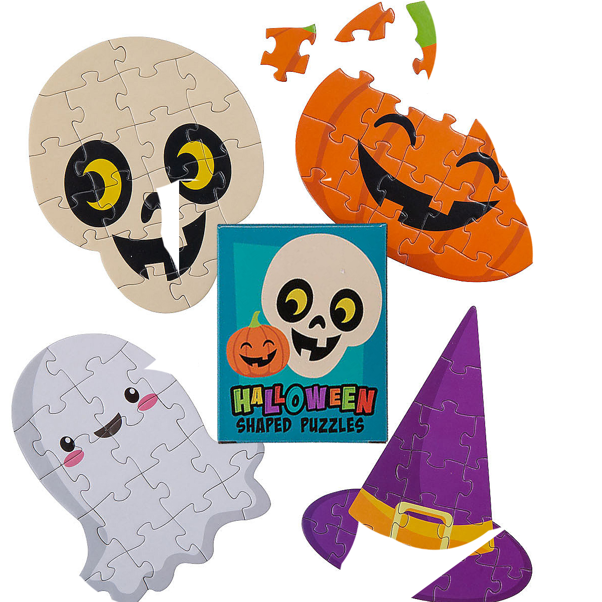 Halloween Boxed Jigsaw Puzzles 12PK