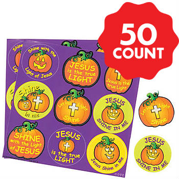 Christian Pumpkin Sticker Sheets - 50 Sheets