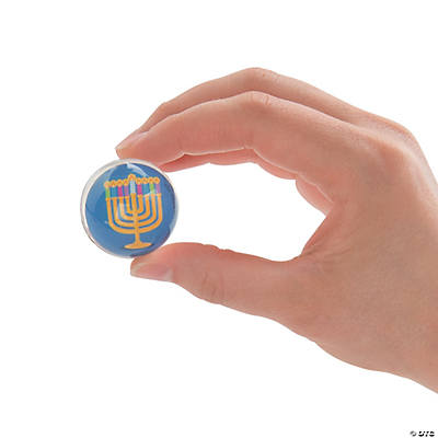 Hanukkah Bouncy Balls - 12Pk