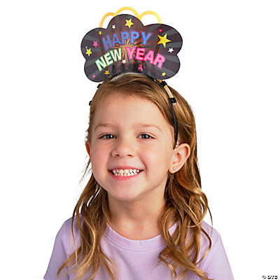Happy New Year Glow Headbands-12PK Party Supplies Canada - Open A Party