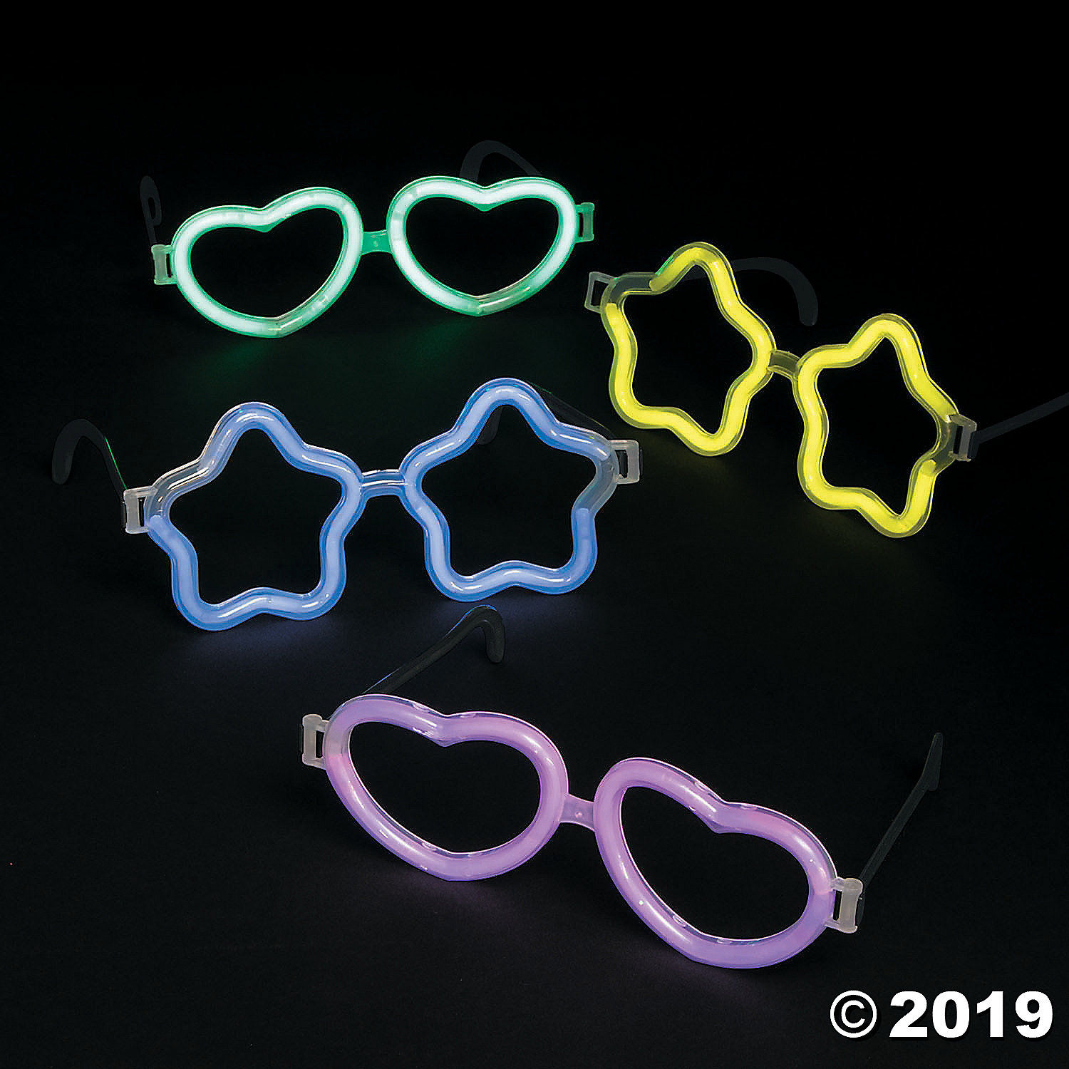glasses that makes lights hearts