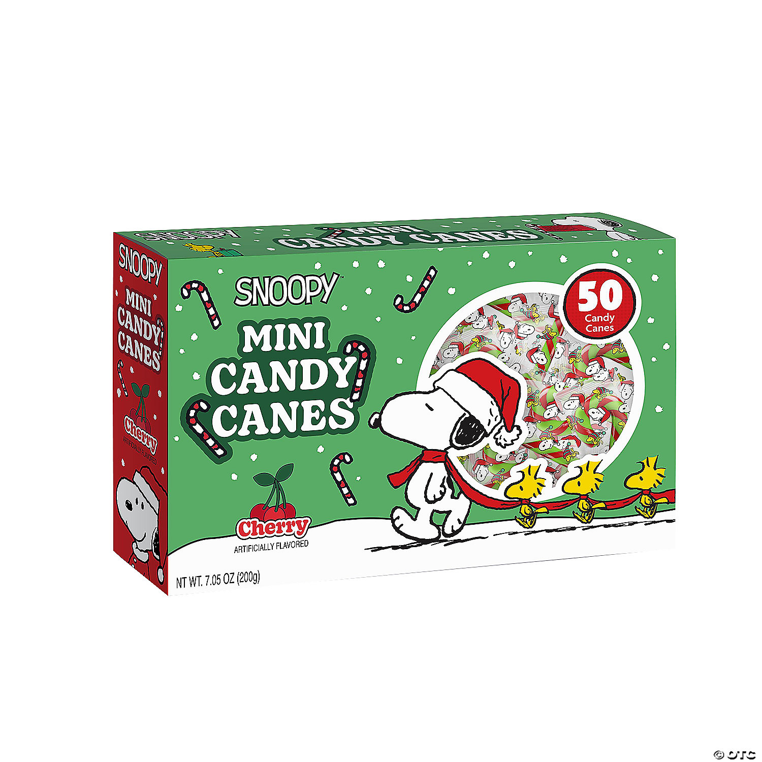 Snoopy & Woodstock Holiday Candy Canes-50Pk