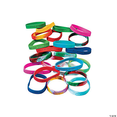 Religious Holiday Sayings Bracelet Mega Assortment 100 Pk
