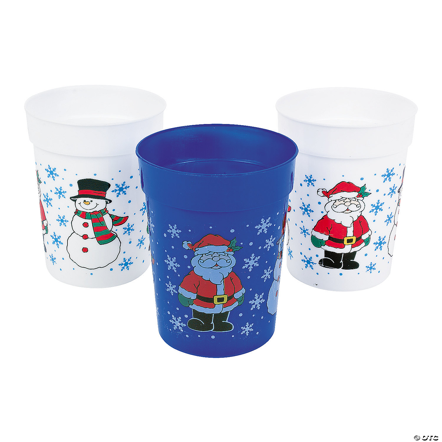Christmas Plastic Holiday Cups - 12 Pack