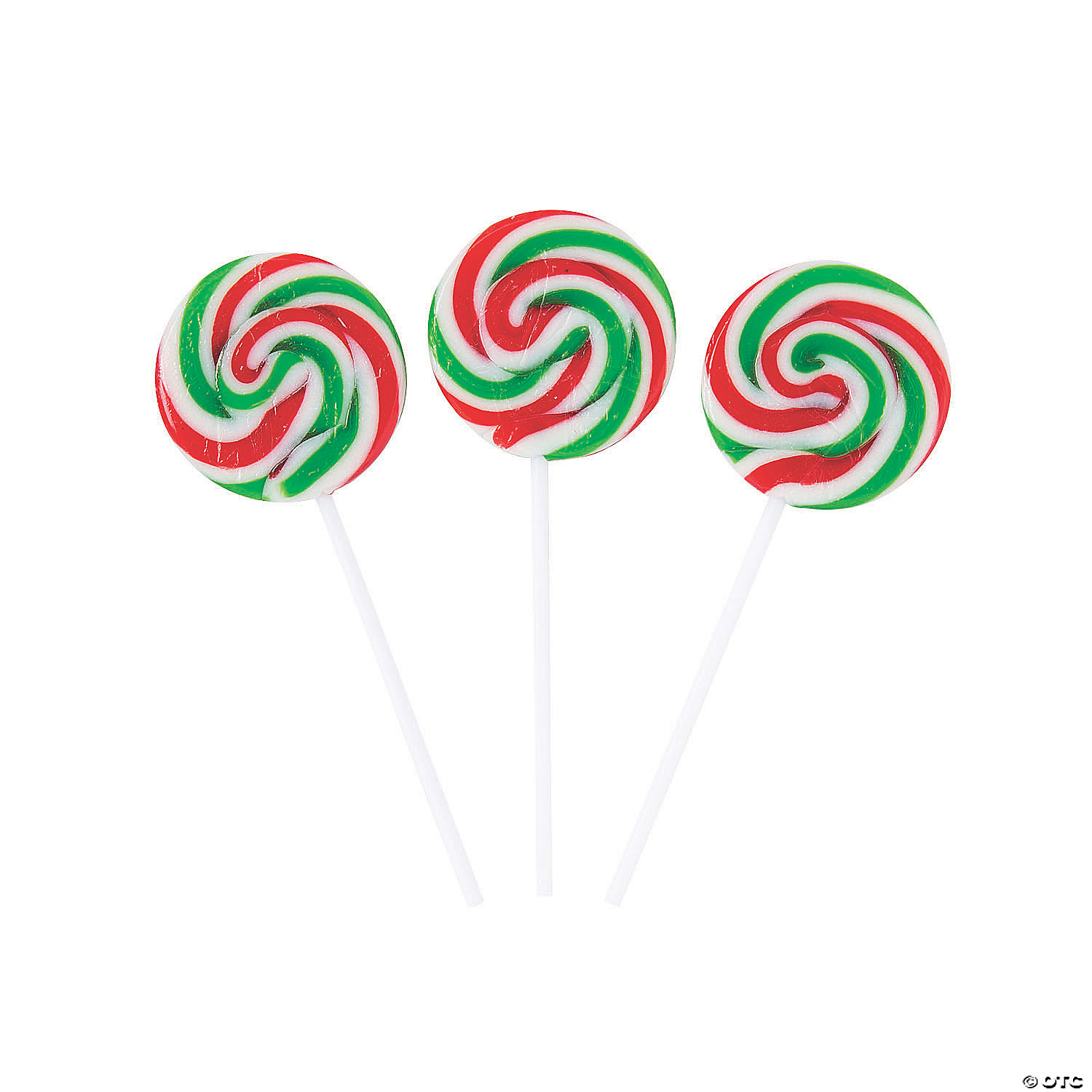 Holiday Swirl Lollipops - 12Pk