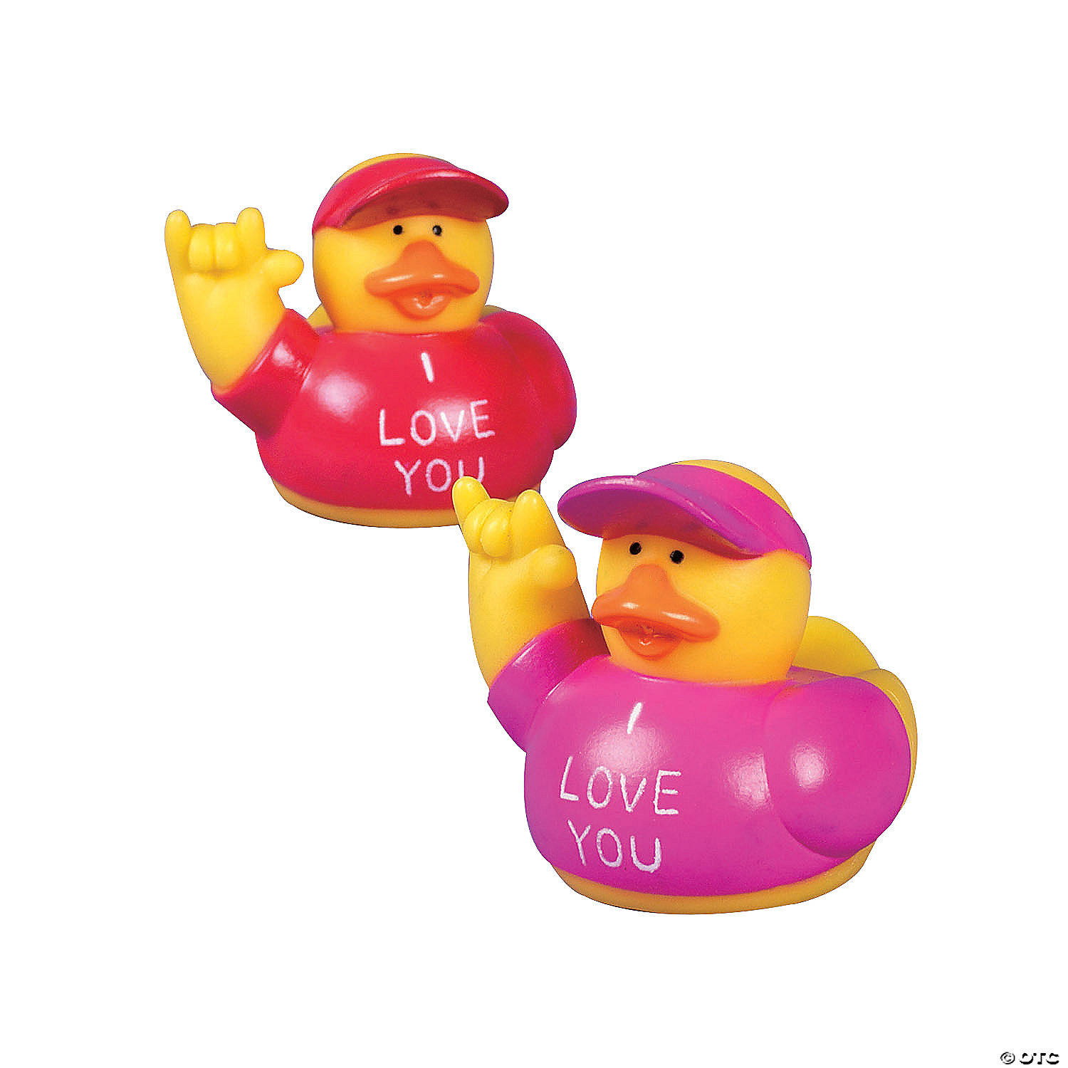 Valentine I Love You Rubber Duckies - 12 Pack