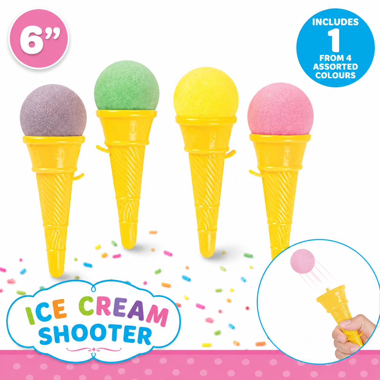 Large Plastic Ice Cream Cone 6