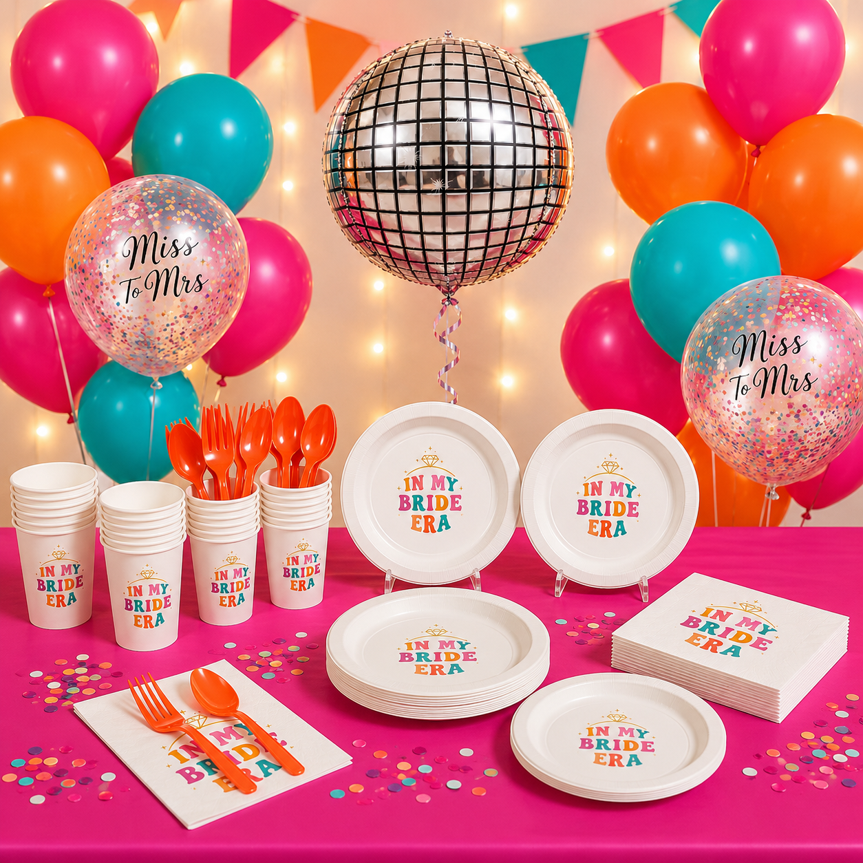 In My Bride Era Deluxe Tableware Kit for 25