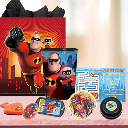 Tomicy The Incredibles Theme Birthday Decorations Party Flatware for to Decorations Hero Birthday Supplies 10 Person The Incredibles Theme Birthday Party Supplies Set 