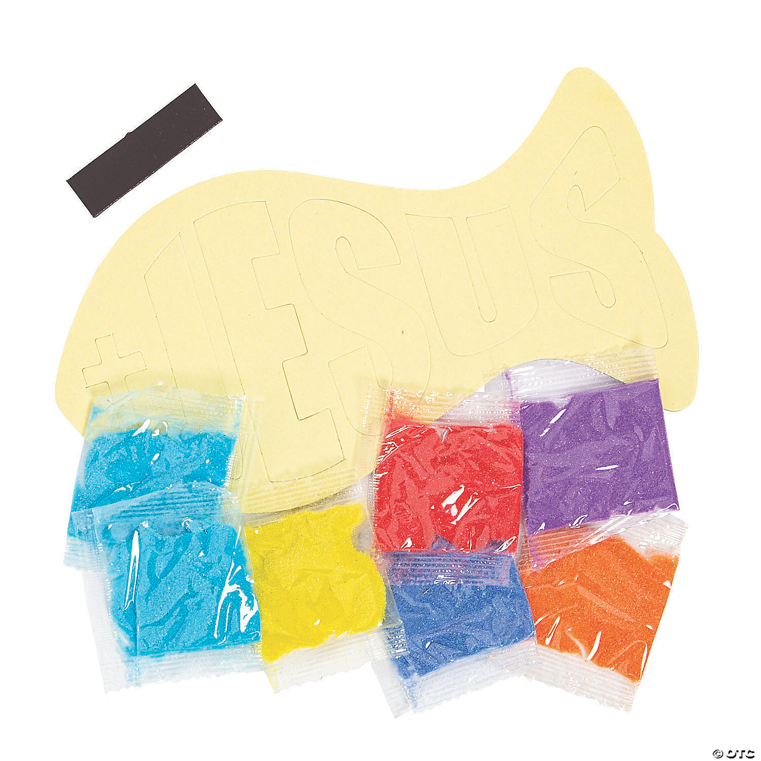 Jesus Fish Sand Art Magnets - 12 Pack