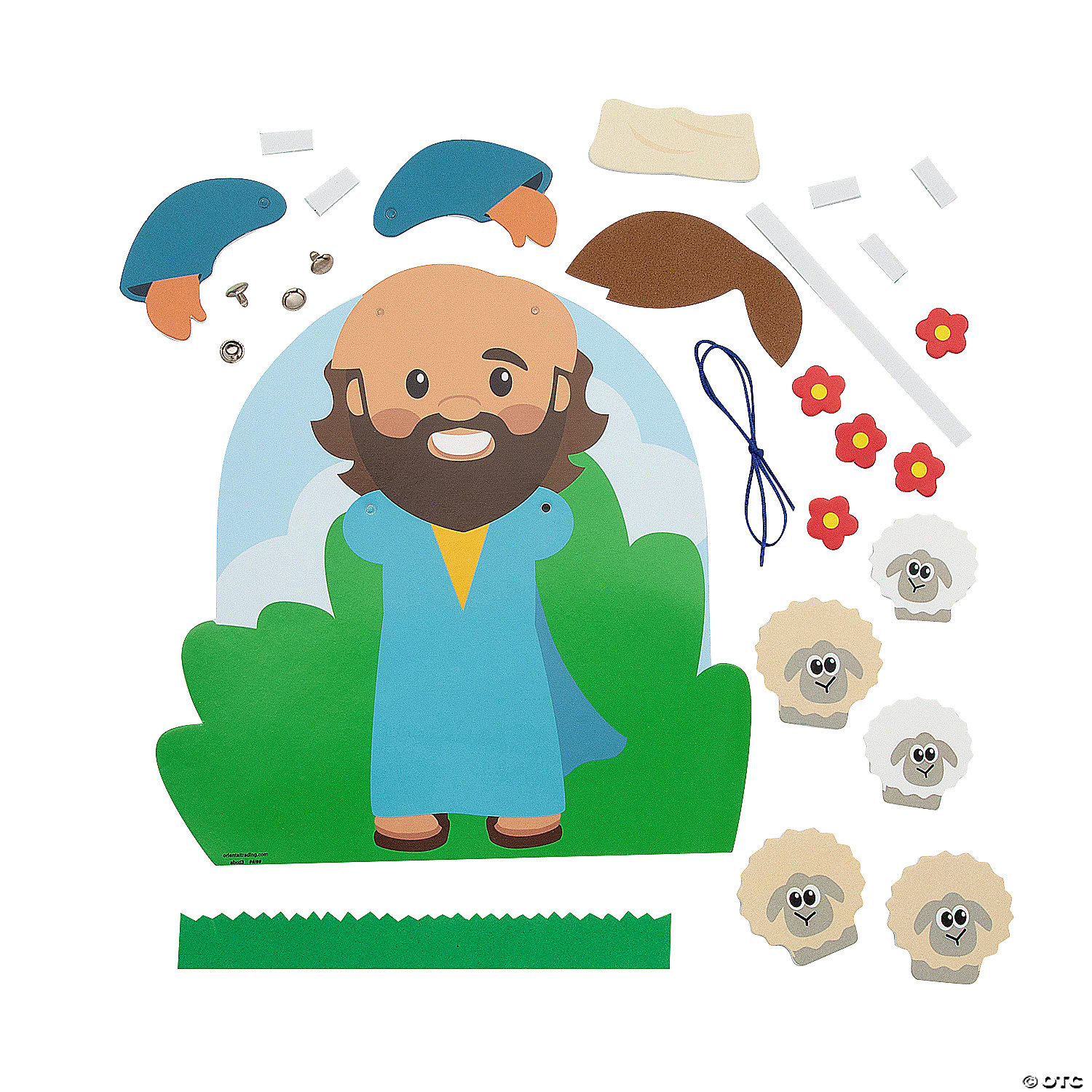 Religious The Good Shepherd Jesus Interactive Craft Kit-12Pk