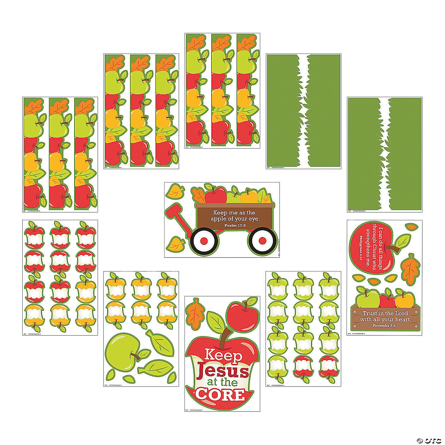 Jesus is the Core Bulletin Board Set - 62pcs