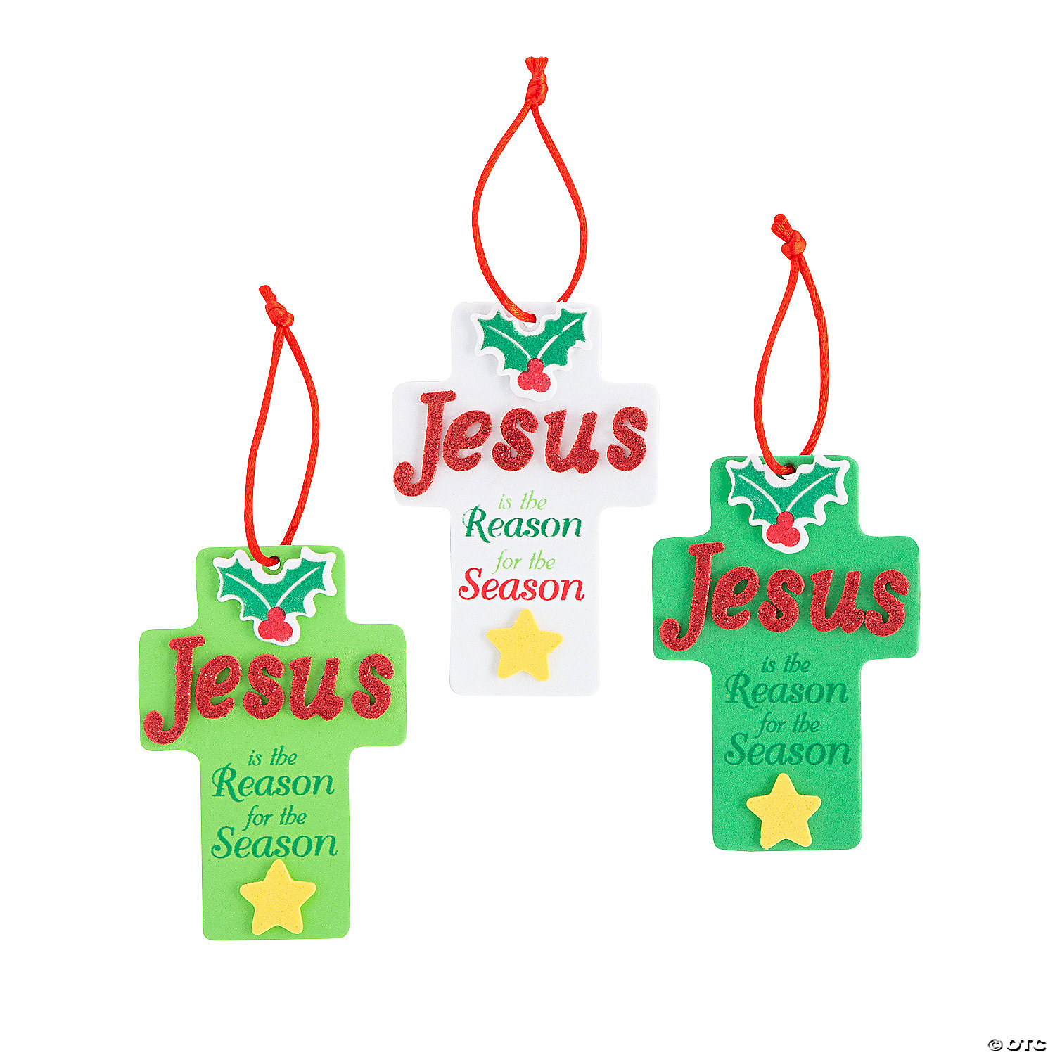 Jesus Is the Reason Ornament Craft Kit 12 Pk