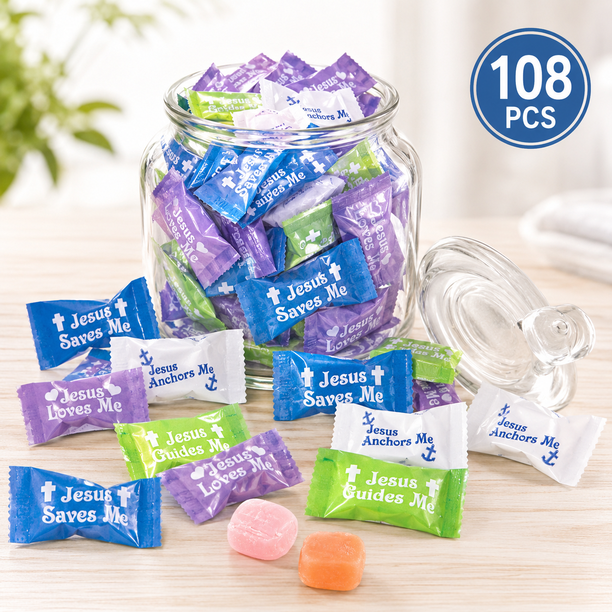 Jesus Saves Me Sweet Creams - 108pcs