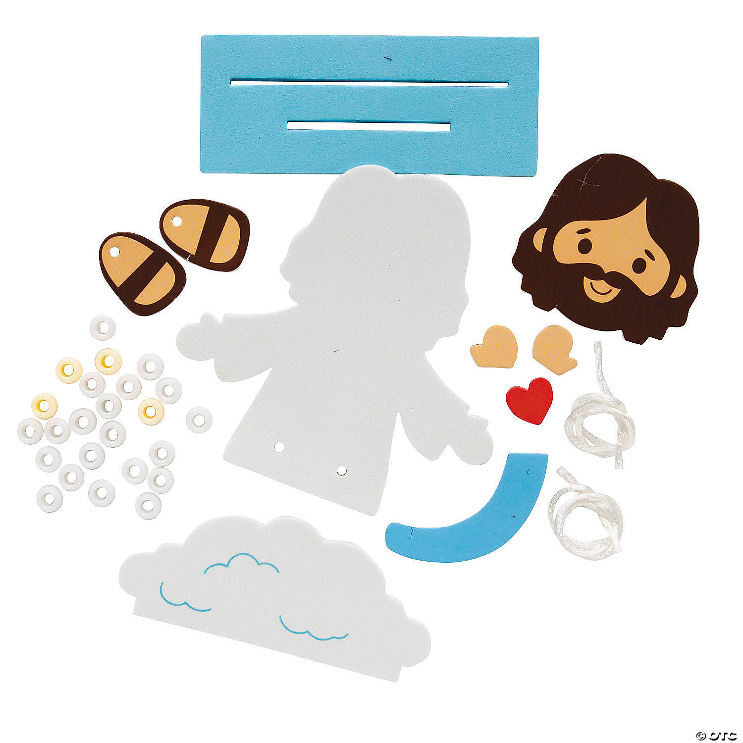 Religious Jesus with Dangle Legs Craft Kit-12Pk