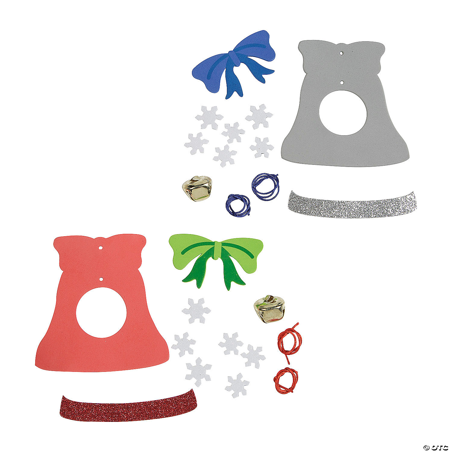 Christmas Bell Ornament Craft Kits-12 Pack