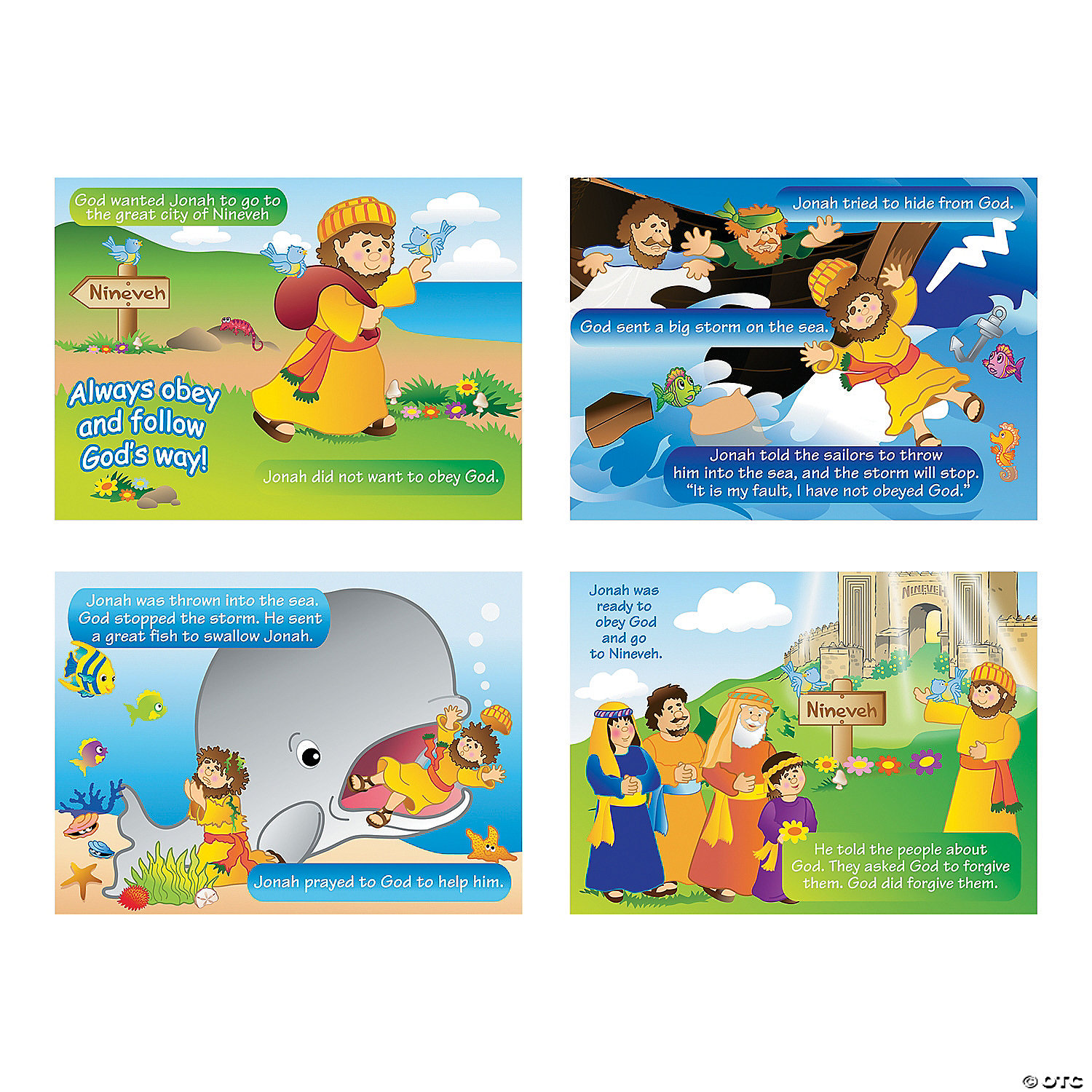 Jonah & the Whale Sticker Scenes