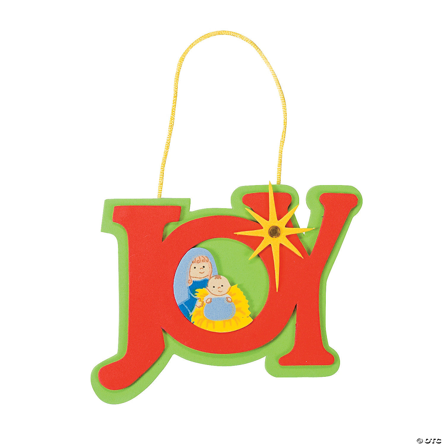 Joy Nativity Christmas Ornament Craft Kit 12 Pack