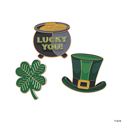 St. Patricks Day Badge Toppers – pinkydoodledesigns