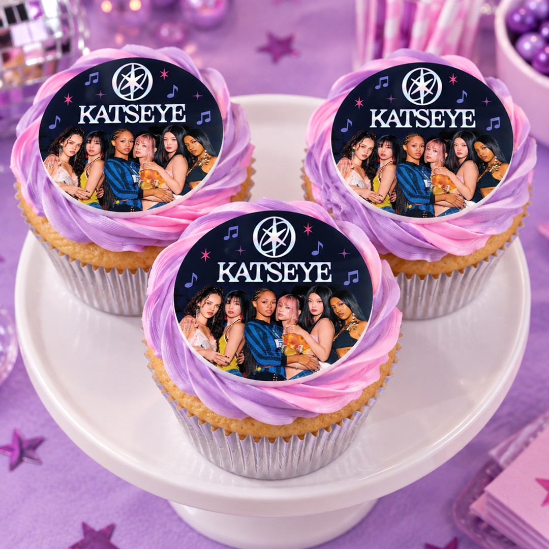 Katseye Cupcake Icing Toppers 12pk