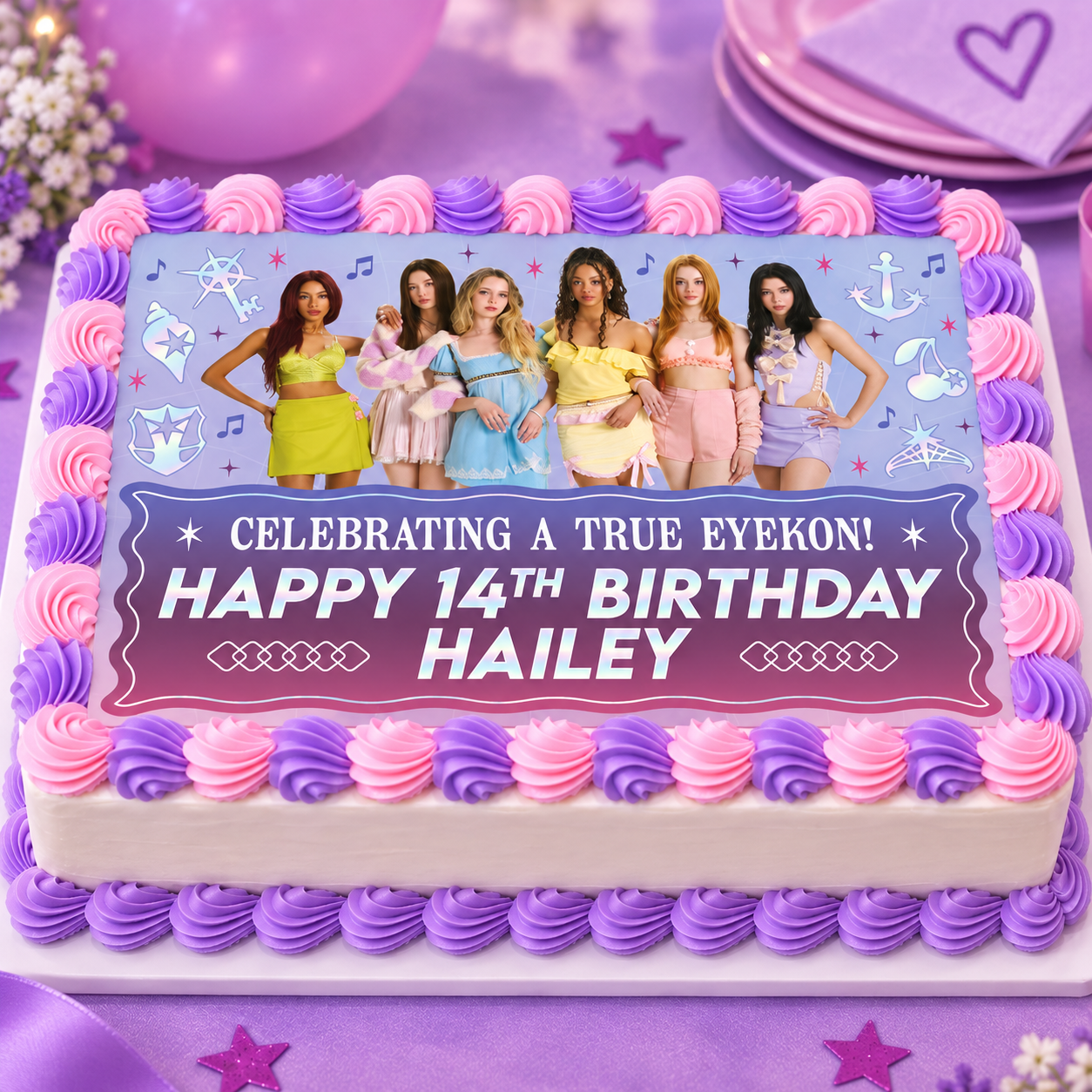 Katseye Personalized Edible Icing
