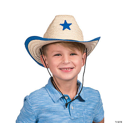 Child Cowboy Hats with Star - 12pk