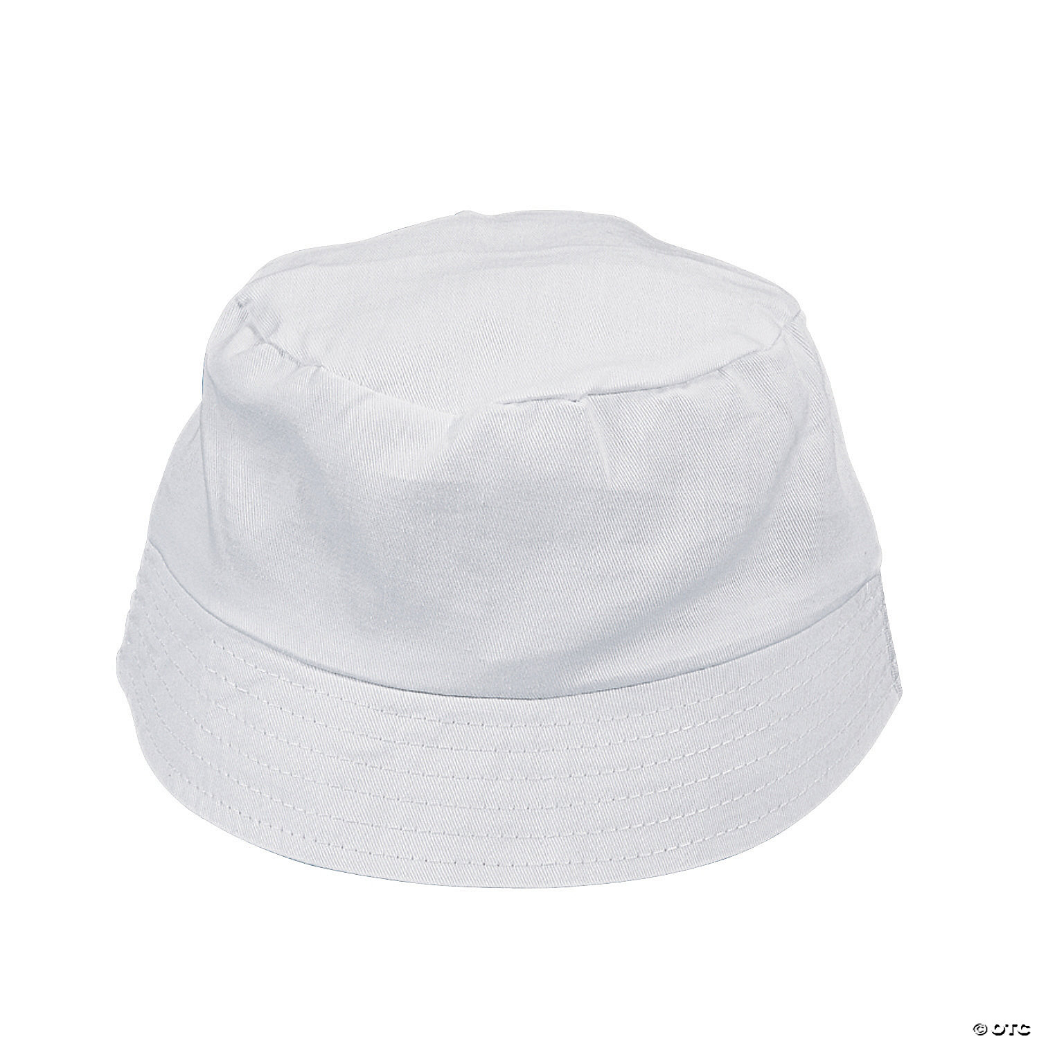 DIY Child White Bucket Cotton Hats - 12 Pk