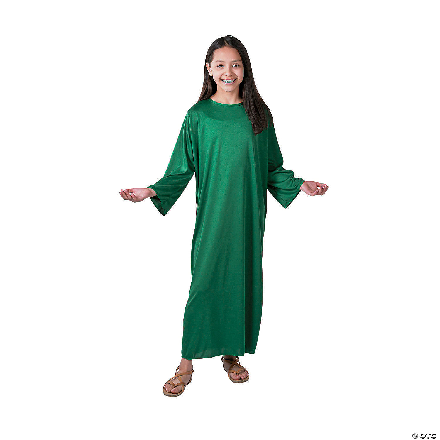 Kid's Large Green Nativity Gown
