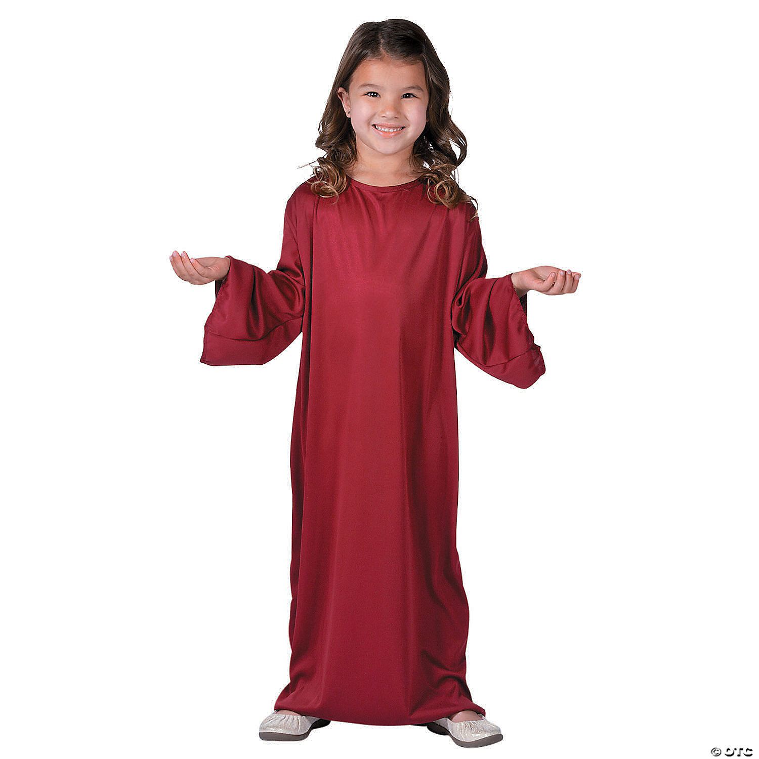 Kid's Small Maroon Nativity Gown