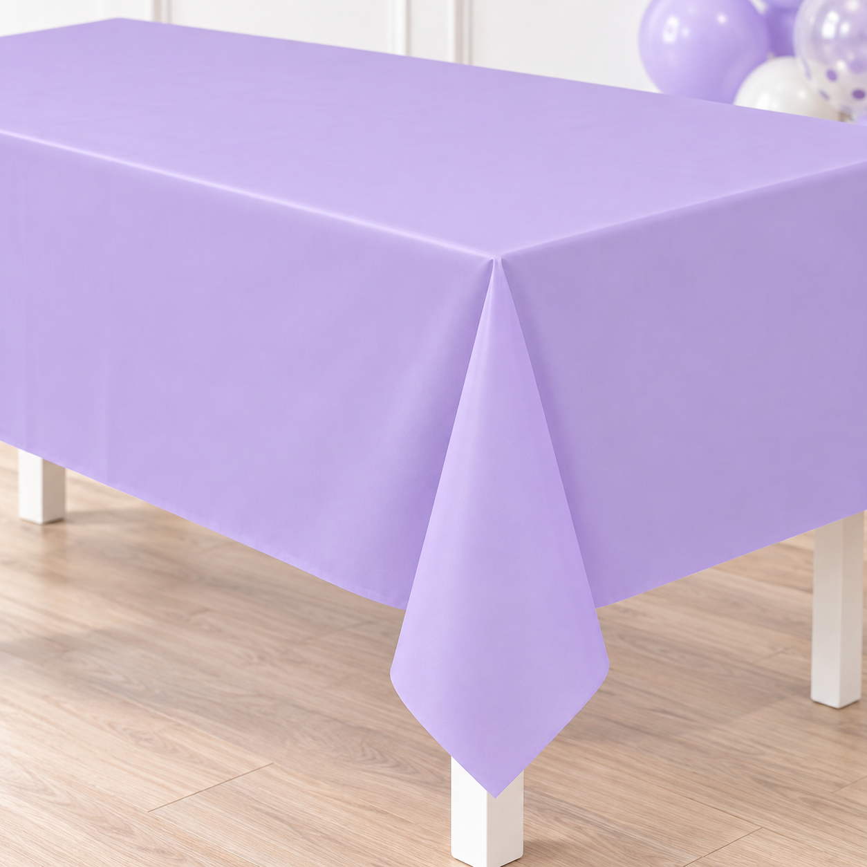 Lavender Premium Rectangular Plastic Table Cover 54